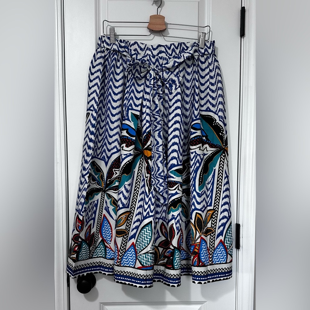 Her Destiny Flowy Maxi Tropical Pattern Women’s Skirt Size Medium NWT